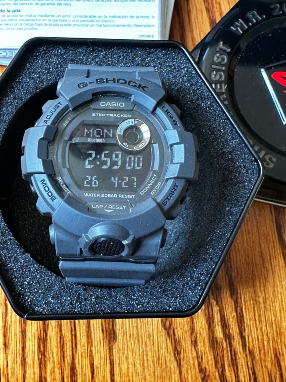 Casio G-Shock Digital Step Tracker Watch - Dark Gray
